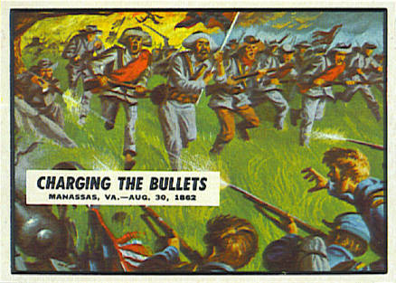 1962 Civil War News Charging The Bullets #30 Non-Sports Card