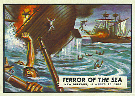 1962 Civil War News Terror Of The Sea #31 Non-Sports Card