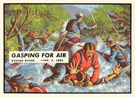1962 Civil War News Gasping For Air #35 Non-Sports Card