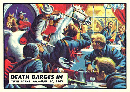 1962 Civil War News Death Barges In #37 Non-Sports Card