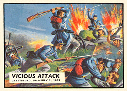 1962 Civil War News Vicious Attack #46 Non-Sports Card