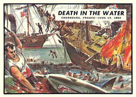 1962 Civil War News Death In The Water #69 Non-Sports Card