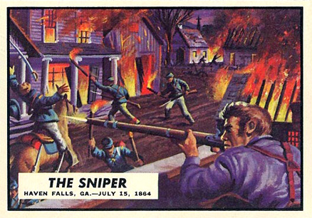 1962 Civil War News The Sniper #70 Non-Sports Card