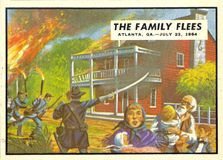 1962 Civil War News The Family Flees #75 Non-Sports Card