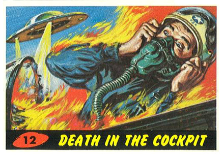 1962 Mars Attacks Death in the Cockpit #12 Non-Sports Card