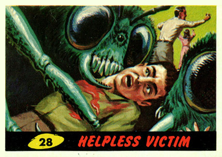 1962 Mars Attacks Helpless Victim #28 Non-Sports Card