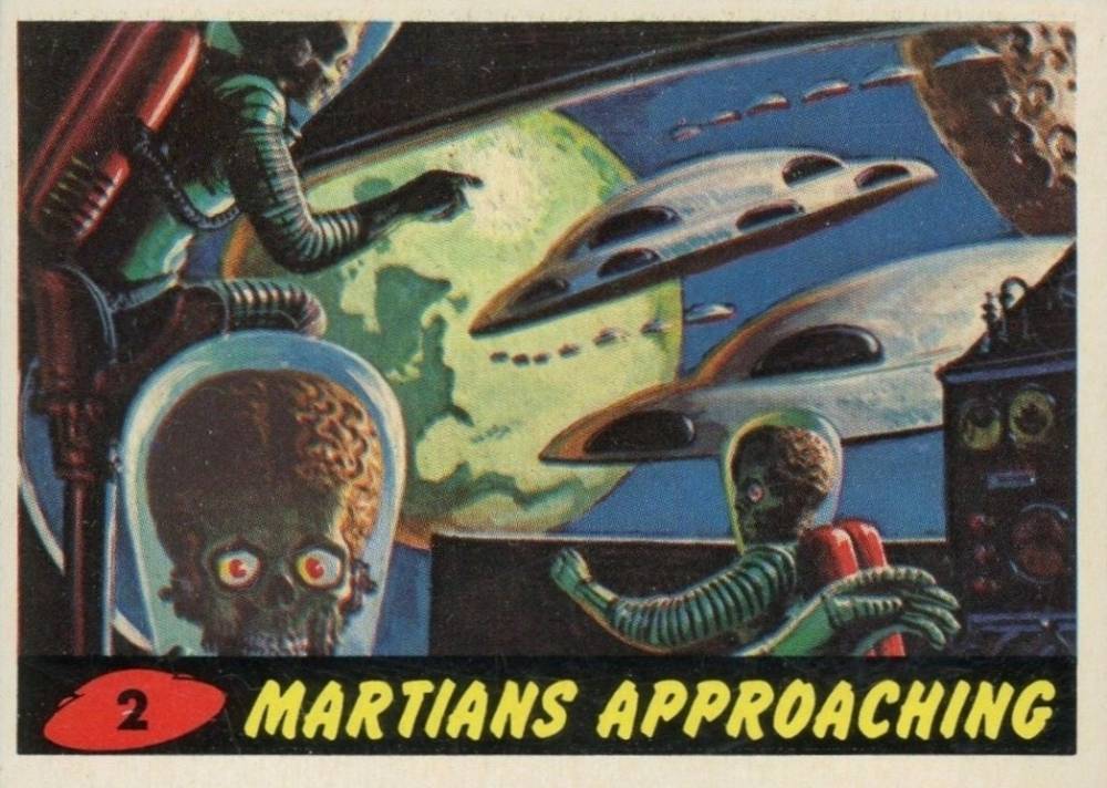 1994 Topps MARS ATTACKS Base Card # 51 Crushing The Martians 