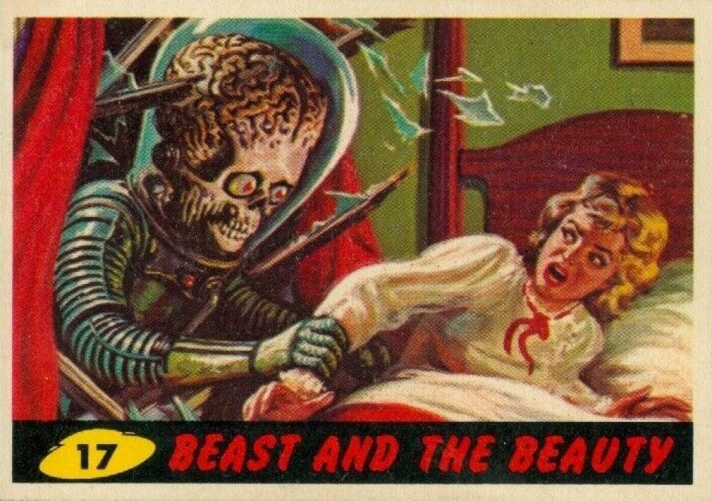 1962 Mars Attacks Beast and the Beauty #17 Non-Sports Card
