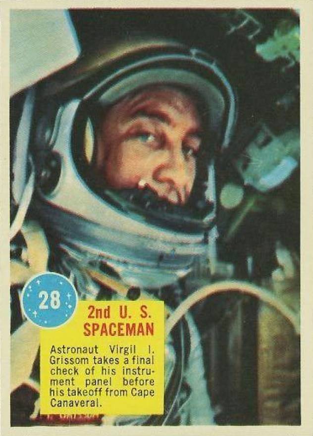 1963  Topps Astronauts 2nd U.S. Spaceman #28 Non-Sports Card