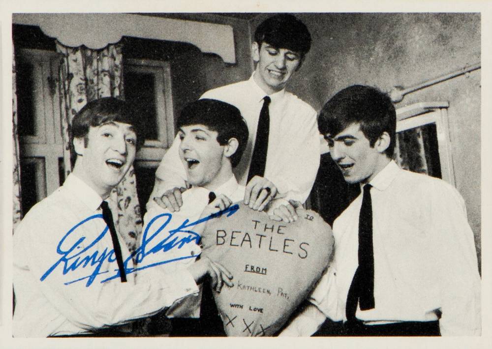 1964 Beatles B&W Ringo Starr #51 Non-Sports Card