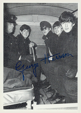1964 Beatles B&W George Harrison #133 Non-Sports Card