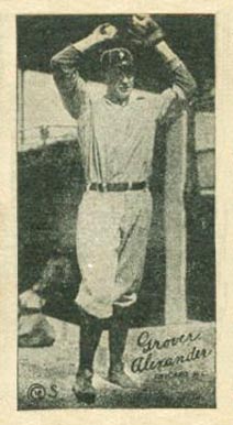 1923 Strip Card Grover Alexander # Baseball Card