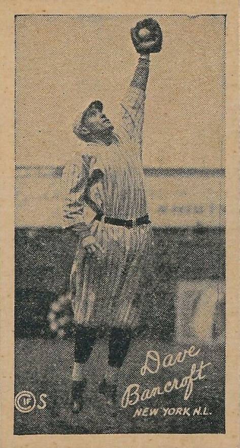 1923 Strip Card Dave Bancroft # Baseball Card