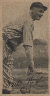 1923 Strip Card Waite Hoyt # Baseball Card
