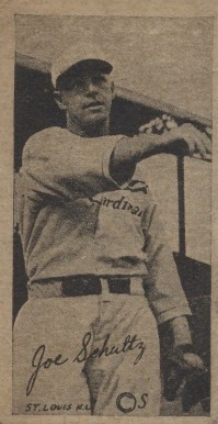1923 Strip Card Joe Schultz # Baseball Card