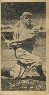 1923 Strip Card Zach Wheat # Baseball Card