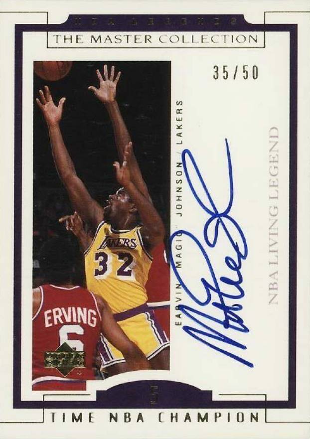 2000 Upper Deck Legends Master Collection Autograph Magic Johnson #EL4 Basketball Card