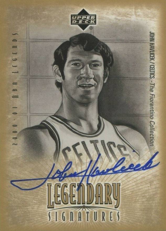 2001 Upper Deck Legends Legendary Signatures John Havlicek #JH-A Basketball Card