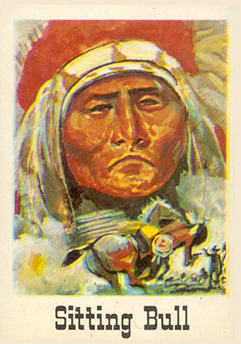 1966 Leaf Good Guys and Bad Guys Sitting Bull #41 Non-Sports Card