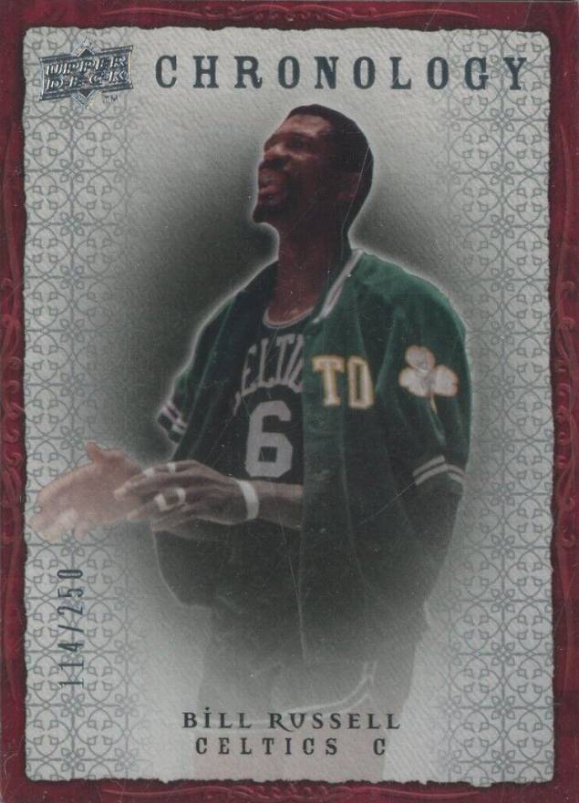 2007 Upper Deck Chronology Bill Russell #7 Basketball Card