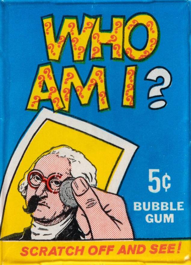 1967 Topps Who Am I? Wax Pack #WP Non-Sports Card
