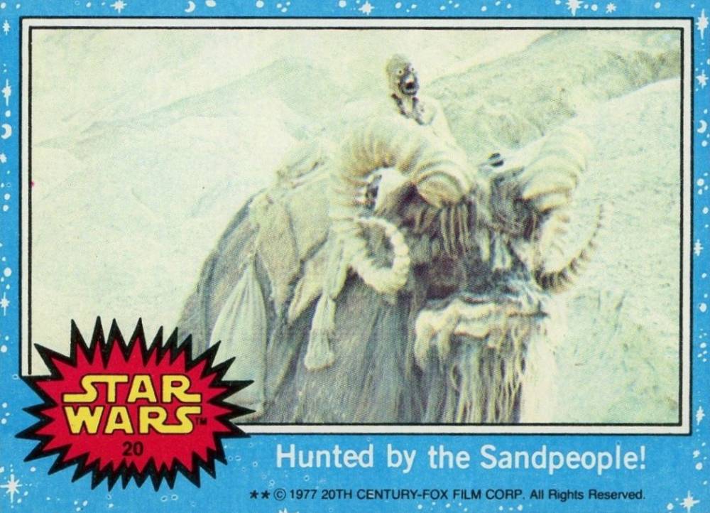 1977 Star Wars Hunted by the Sandpeople! #20 Non-Sports Card
