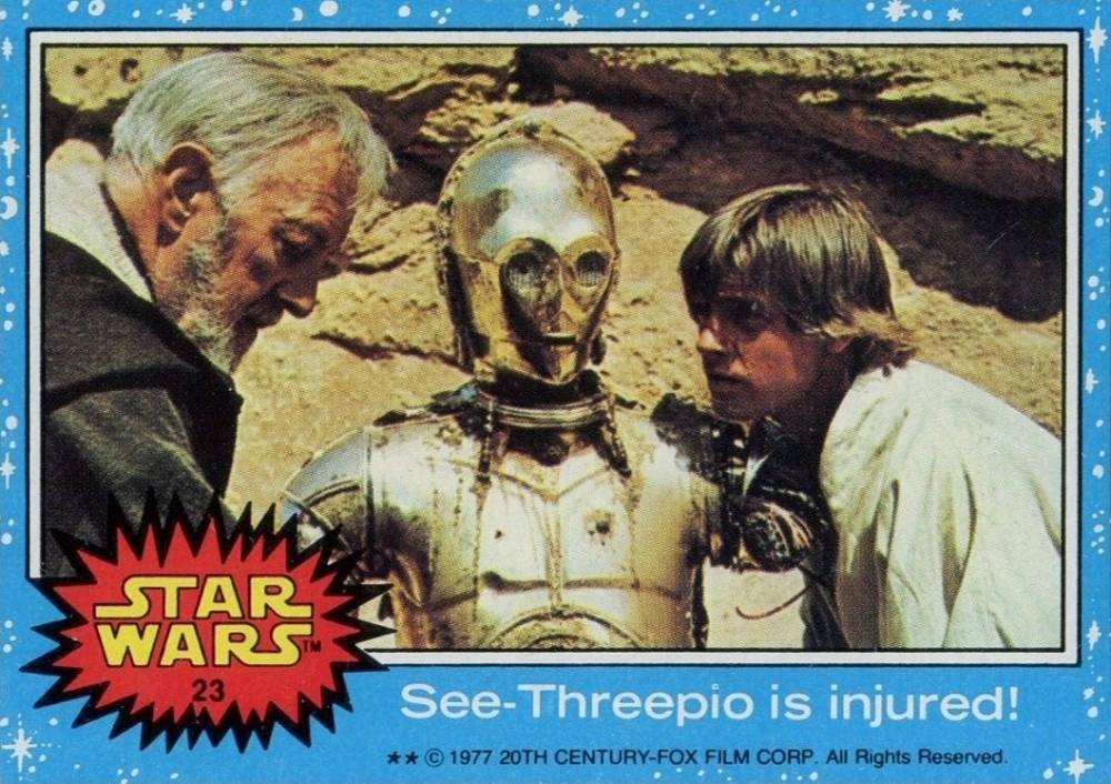 1977 Star Wars See-Threepio is injured! #23 Non-Sports Card