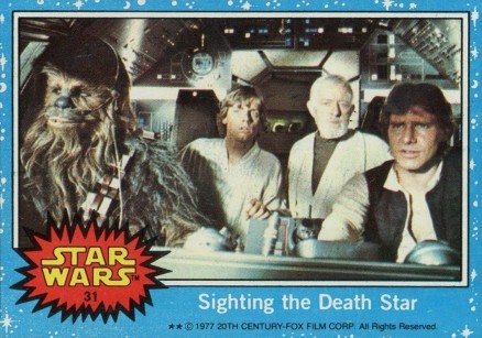 1977 Star Wars Sighting the Death Star #31 Non-Sports Card