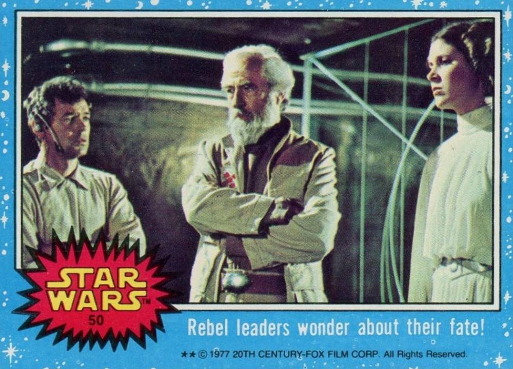 1977 Star Wars Rebel leaders wonder about their fate! #50 Non-Sports Card