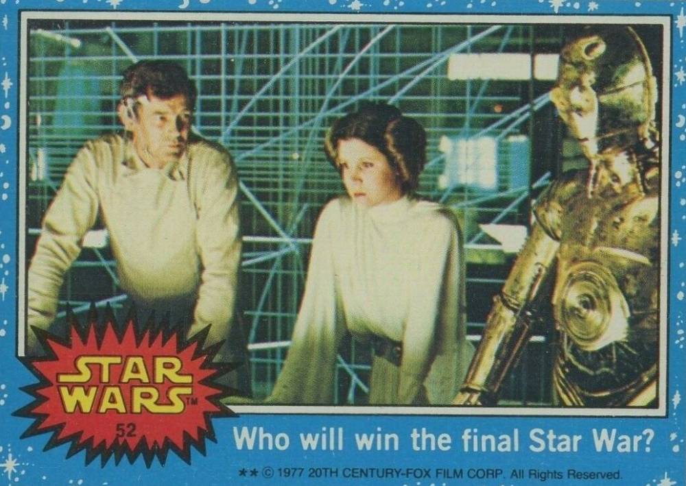 1977 Star Wars Who will win the final Star War? #52 Non-Sports Card