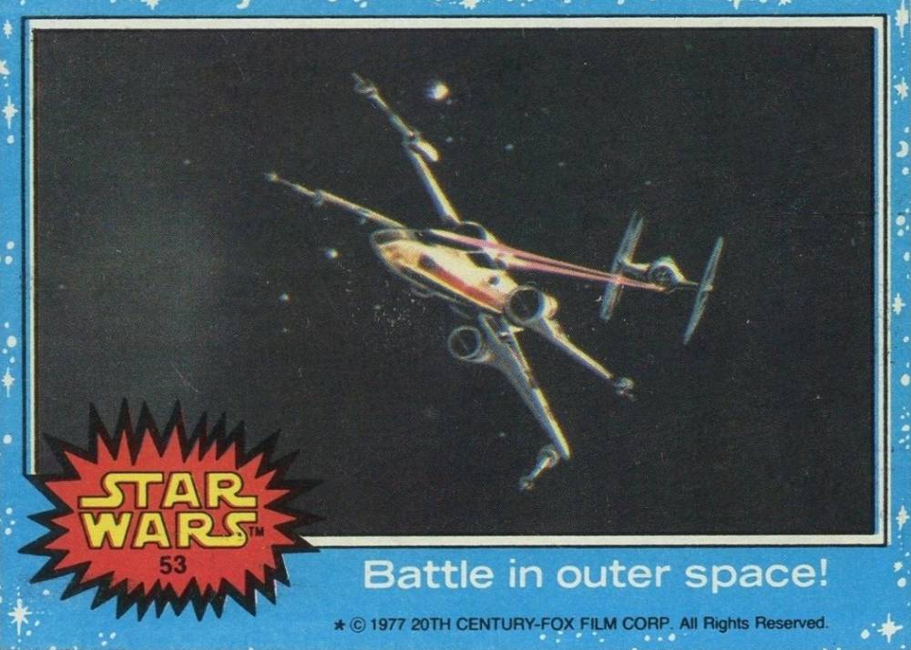 1977 Star Wars Battle in outer space! #53 Non-Sports Card