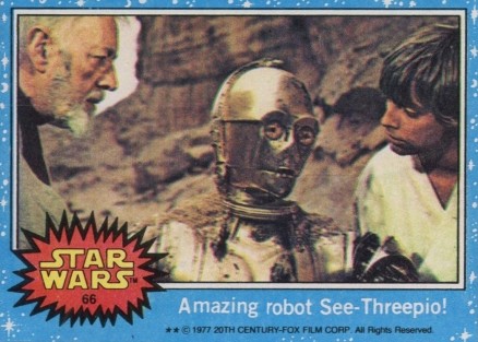 1977 Star Wars Amazing robot See-Threepio! #66 Non-Sports Card