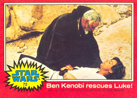 1977 Star Wars Ben Kenobi rescues Luke! #72 Non-Sports Card