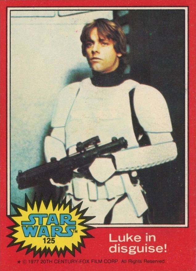 1977 Star Wars Luke in disguise! #125 Non-Sports Card