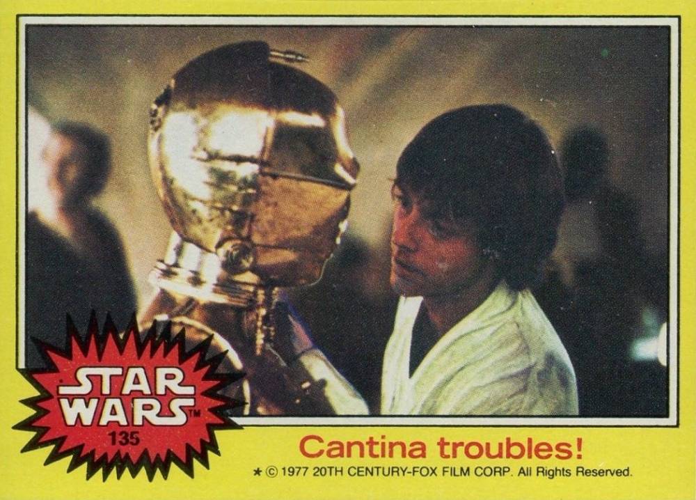 1977 Star Wars Cantina troubles! #135 Non-Sports Card
