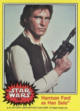 1977 Star Wars Harrison Ford as Han Solo #144 Non-Sports Card