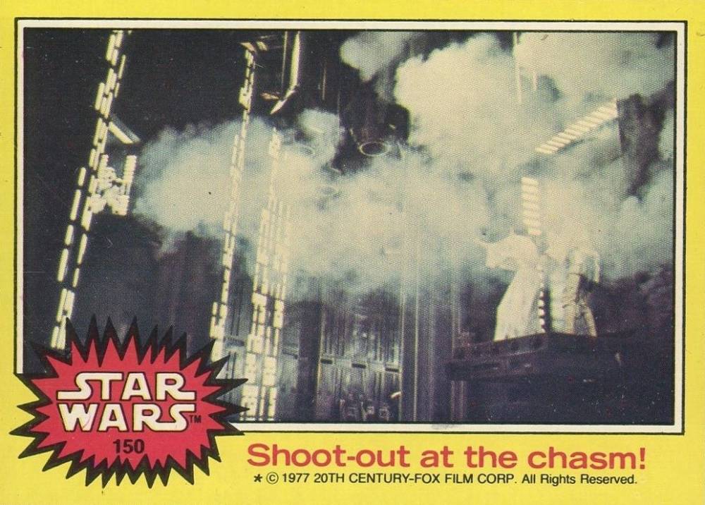 1977 Star Wars Shoot-out at the chasm! #150 Non-Sports Card