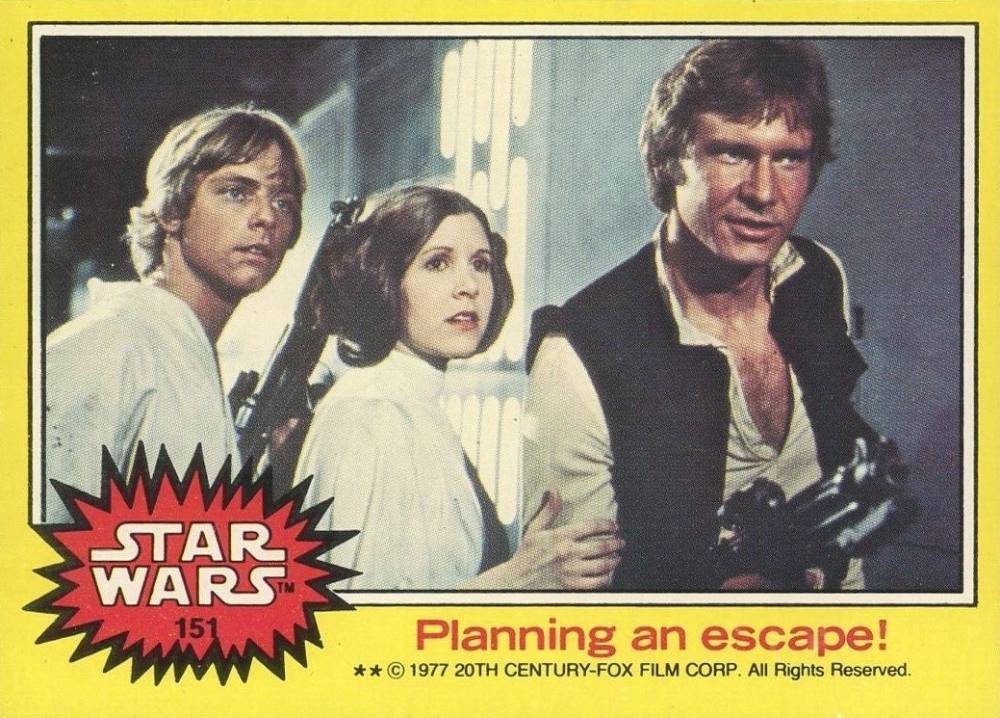 1977 Star Wars Planning an escape! #151 Non-Sports Card