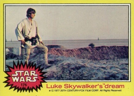 1977 Star Wars Luke Skywalker's dream #176 Non-Sports Card