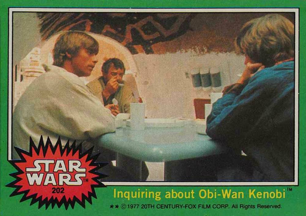1977 Star Wars Inquiring about Obi-Wan Kenobi #202 Non-Sports Card