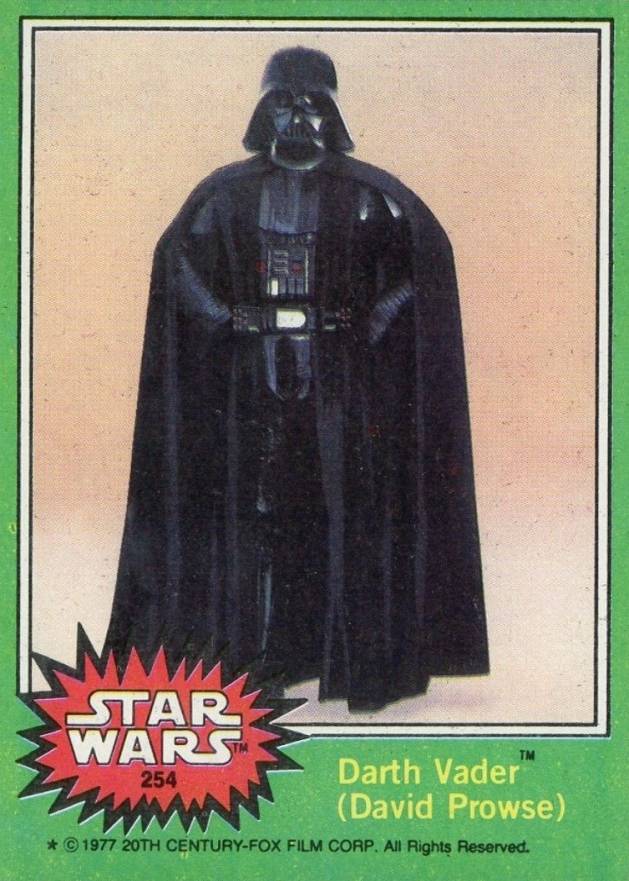 1977 Star Wars Darth Vader (David Prowse) #254 Non-Sports Card