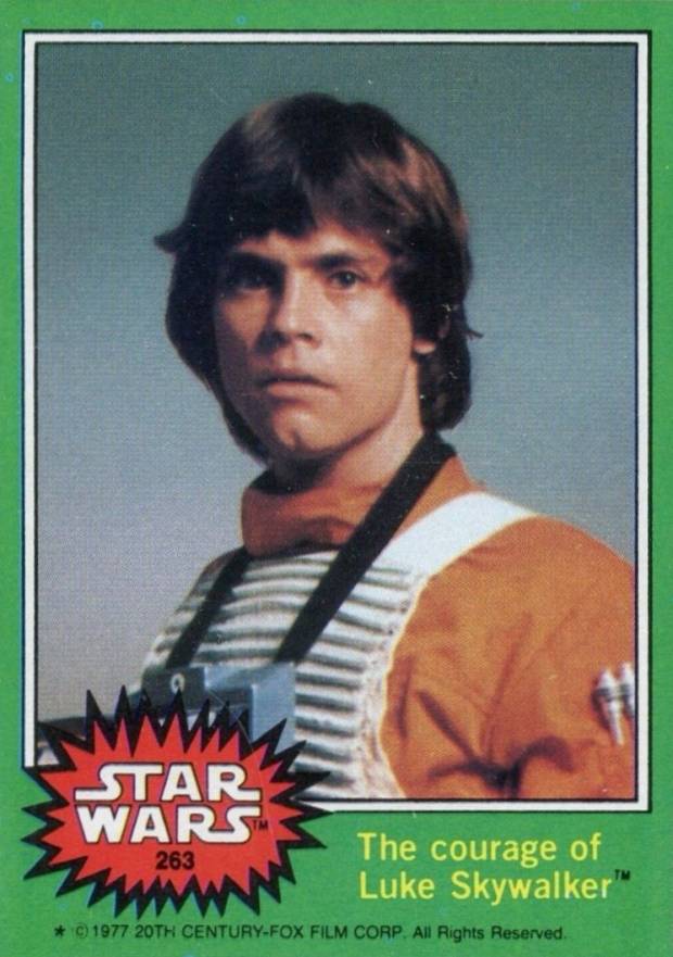 1977 Star Wars The courage of Luke Skywalker #263 Non-Sports Card
