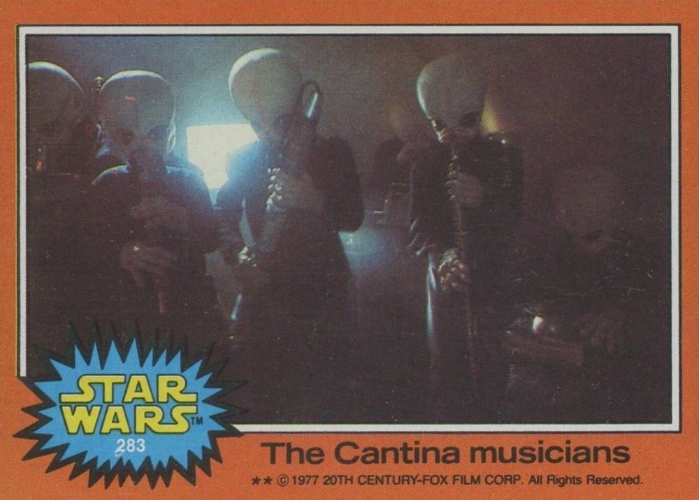 1977 Star Wars The Cantina musicians #283 Non-Sports Card