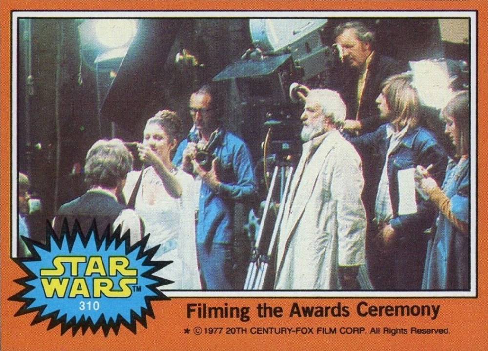 1977 Star Wars Filming the Awards Ceremony #310 Non-Sports Card