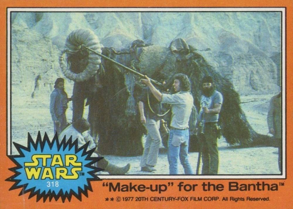 1977 Star Wars Make-up for the Bantha #318 Non-Sports Card