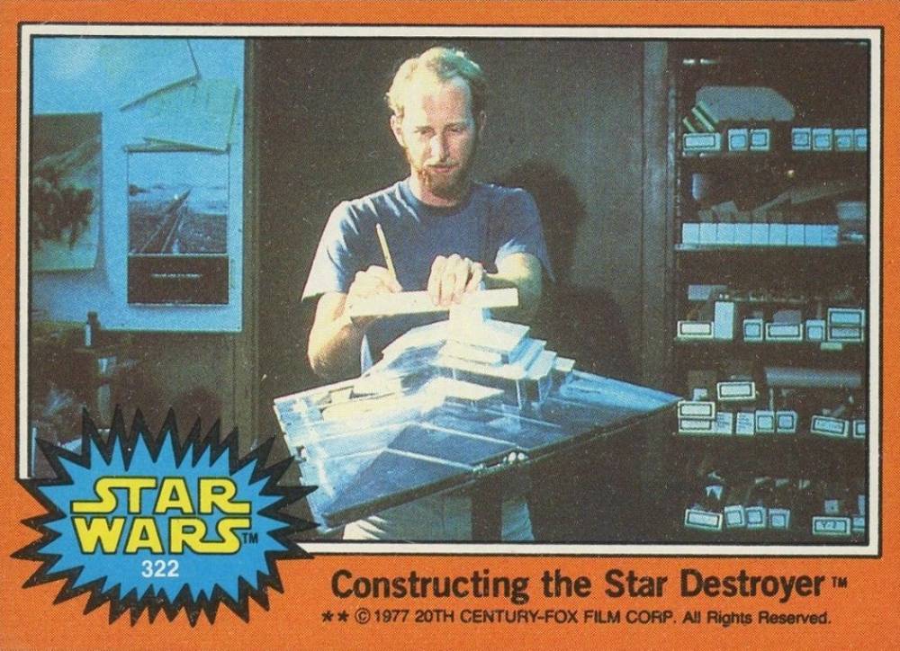 1977 Star Wars Constructing the Star Destroyer #322 Non-Sports Card