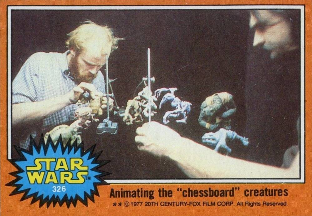 1977 Star Wars Animating the chessboard creatures #326 Non-Sports Card