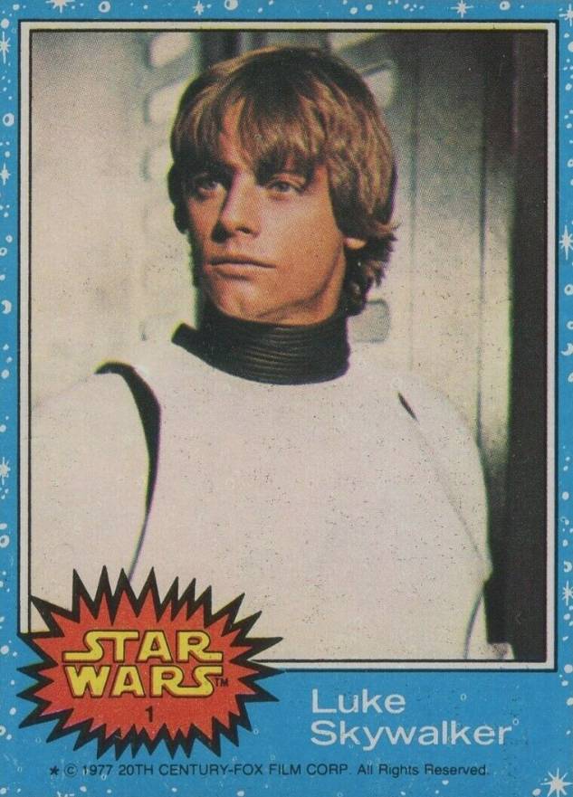1977 Star Wars Luke Skywalker #1 Non-Sports Card