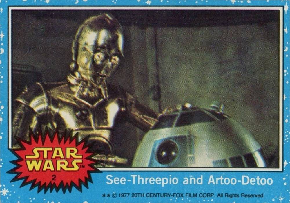 1977 Star Wars See-Threepio and Artoo-Detoo #2 Non-Sports Card