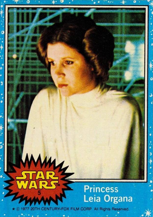 1977 Star Wars Princess Leia Organa #5 Non-Sports Card